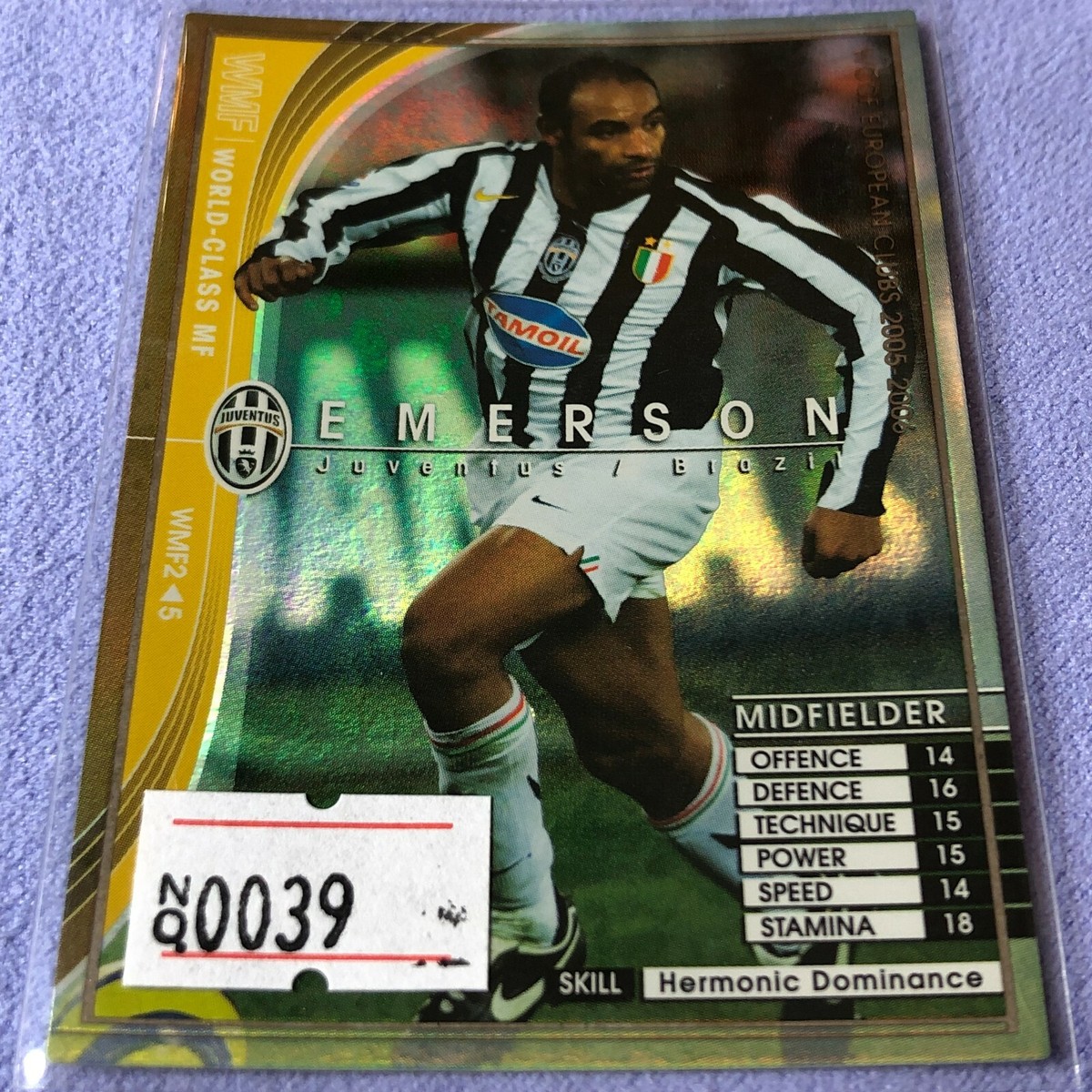 WCCF 2005-2006 - Panini - MF WMF2/5 Emerson - Juventus - #0039 | eBay