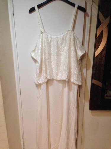Occasions Wedding Dinner Church ivory long jacket dress formal gown L XL1X 2X 3X - Picture 11 of 12