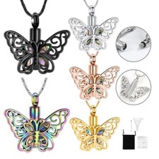 Butterfly Cremation Necklace for Ashes Memorial Keepsake Ashes Ashes Urn Pendant