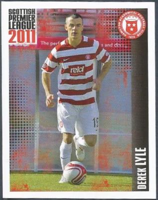 PANINI 2011 - SPL COLLECTION - #164 - HAMILTON ACADEMICAL - DEREK LYLE IN ACTION