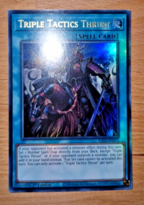 RA03-EN072 Triple Tactics Thrust Ultra Rare 1st Edition English YuGiOh