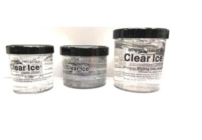 AMPRO PRO STYL-CLEAR ICE-ULTRA HOLD PROTEIN STYLING GEL-ALL SIZE-FAST UK POST!!