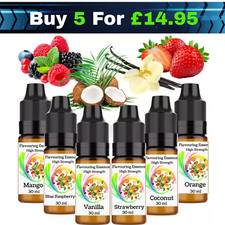 30ML Liquid Flavour Concentrate Juice Drops Versatile Aroma Essence Multi DIY