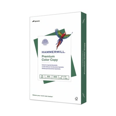Hammermill 102541 28 lbs. 11'' x 17'' Print Paper - 100 Bright WT (500/RM) New