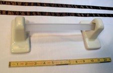Bone-Almond Glossy Ceramic Towel Bar Brackets-Post 24" pole-bar New Stock