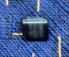 Vintage Tie Tack Tie Pin Tie Stay Dark Gray Striated Tumbled Stone Apache Tears