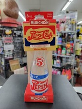 Vintage Pepsi-Cola Munchkin 6oz Baby Bottle Silicone Nipple In Original Box