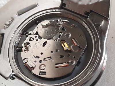 Seiko Quartz Watch Chronograph Alarm Date 7T62-0HG0 Mov. 7T62A