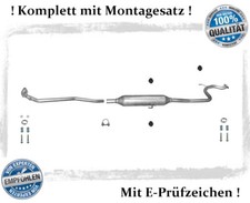 Mitteltopf Abgasrohr für Toyota Yaris (P9) 1.0 VVT-i 12V Auspuff Montagesatz