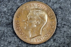 1942 I AUSTRALIA ONE Penny George VI #L01003