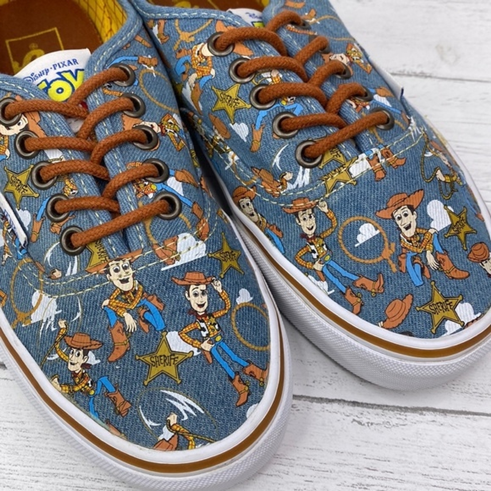 Vans x Toy Story Woody Disney Pixar Shoes Sneakers in… Gem