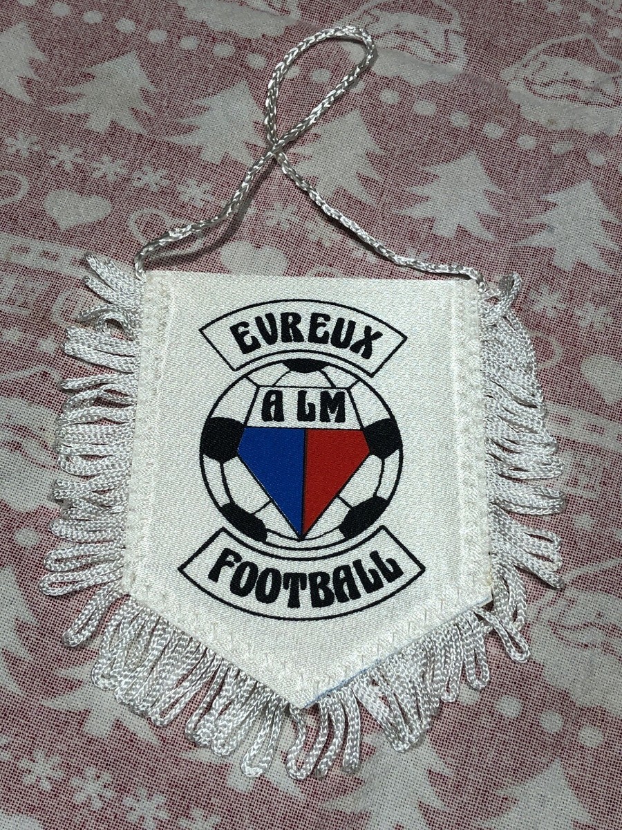 ALM Evreux fanion vintage foot football pennant wimpel banderin