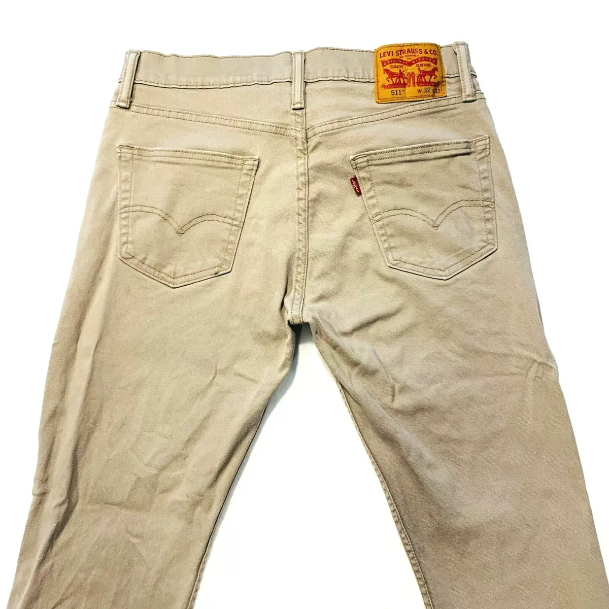 Levi's khaki jeans on sale slim fit