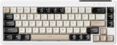 FREEWOLF M68 65% Drahtlose Gaming-Tastatur, QWERTY, BT/2.4G/Verkabelt，2000mAh