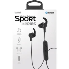 Tzumi Sport Series Wireless Earbuds Rechargeable Magnetic Stereo Earphones