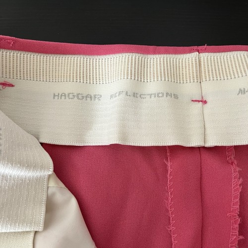 Vintage Haggar Reflections Pants Womens Sz 16 Pink Stretch High Rise Made In USA - Picture 9 of 16