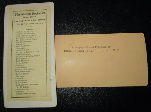 2 ANTIQUE STEREOSCOPE CARDS CHICAGO ILL & QUAIL Kilburn Brothers 1890 - Picture 2 of 2