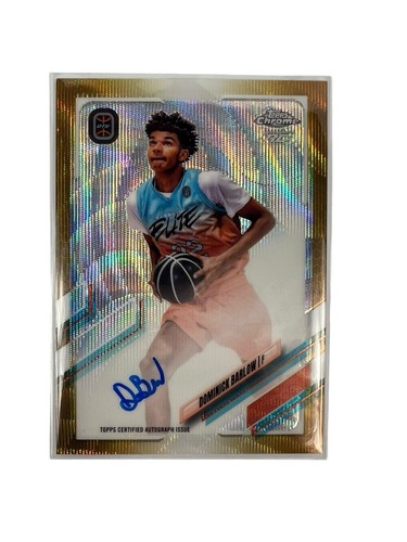 2022 Topps Chrome Dominick Barlow Overtime Elite Base RC Auto /50 #CA-DB1 Card