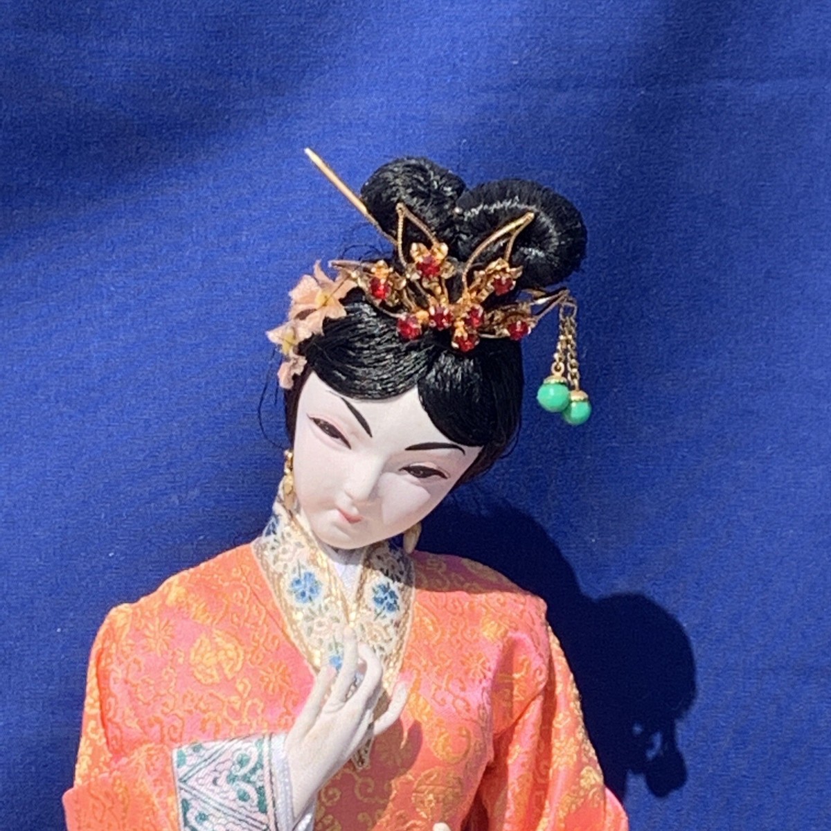 Vintage Japanese Doll Geisha Maiko Tsumami Kanzashi HEIAN