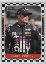 2020 Panini Donruss NASCAR Retro 1987 Black Numbers 41/48 Jimmie Johnson HOF 1u6
