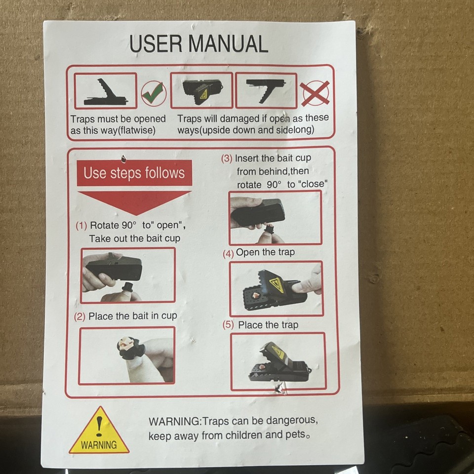 Rat Setup 8X Heavy Duty aggressive Rat Traps self Setting The Rat Splatter Rats ...