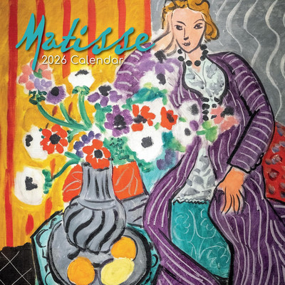 2026 Square Wall Calendar - Matisse 12 x 12 Inch Monthly View 16-Month Art ...