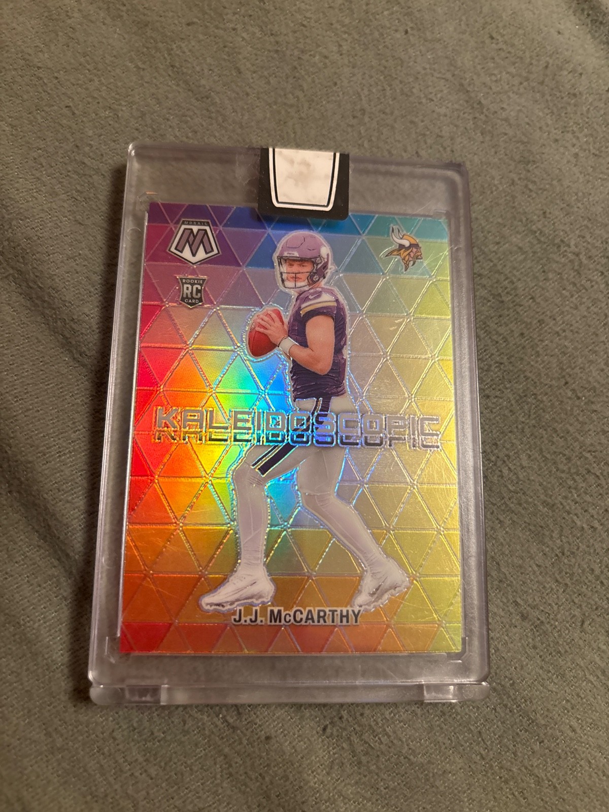 2024 Panini Mosaic J.J. McCarthy Kaleidoscope #17 SSP Case Hit Rookie RC