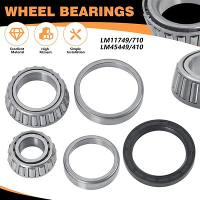 Radlagersatz für ALKO LM11749/710 + L45449/410 inkl. Dichtring 40x52x7 1636 1637