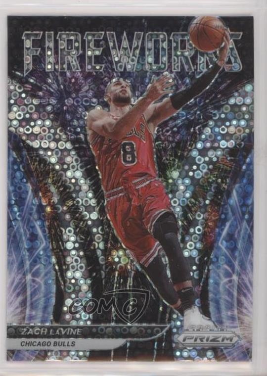 2021-22 Panini Prizm Fireworks Fast Break Prizm Zach LaVine #20 11nu