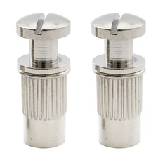 Musiclily Pro 2Pcs Nickel M8 Metric Wraparound Bridge Studs For Les Paul Guitar