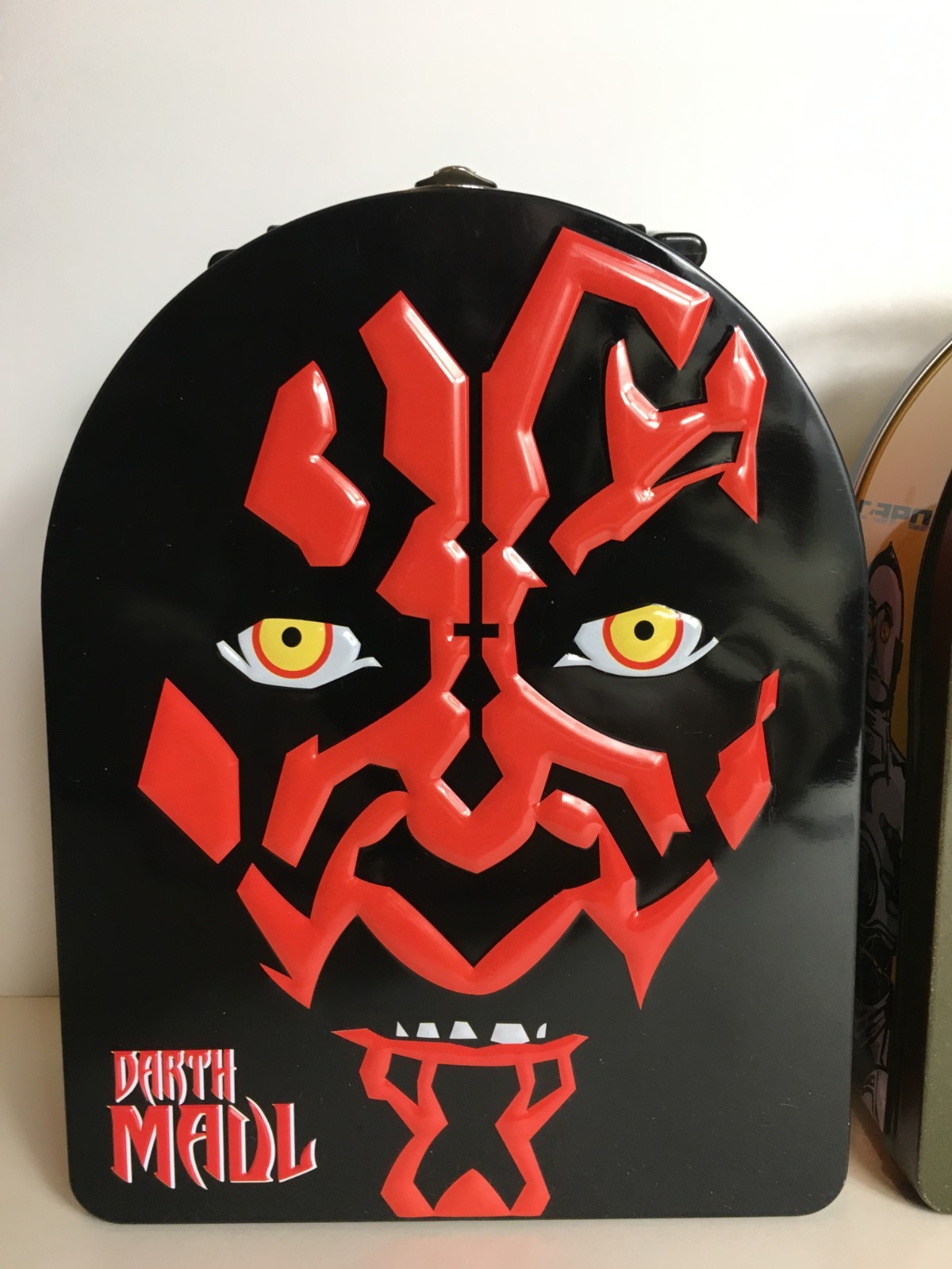 Star Wars C-3PO & Darth Maul Lunch Box lot Tin Box Co. Lucasfilm lunchbox