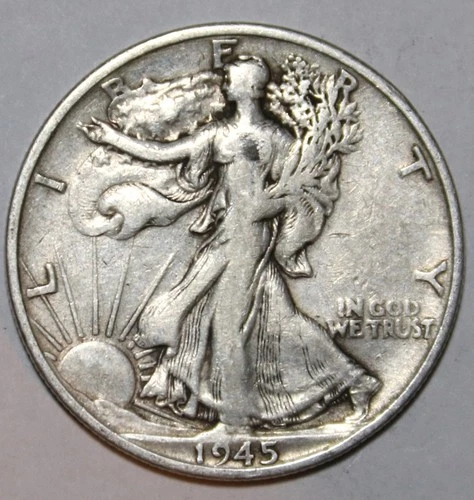 1945-S Walking Liberty Half Dollar - Very Fine/XF - #1327EC