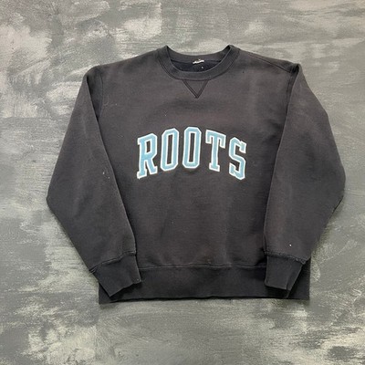 Vintage Roots Sweatshirt Mens Large Blue 1990s Spell Out