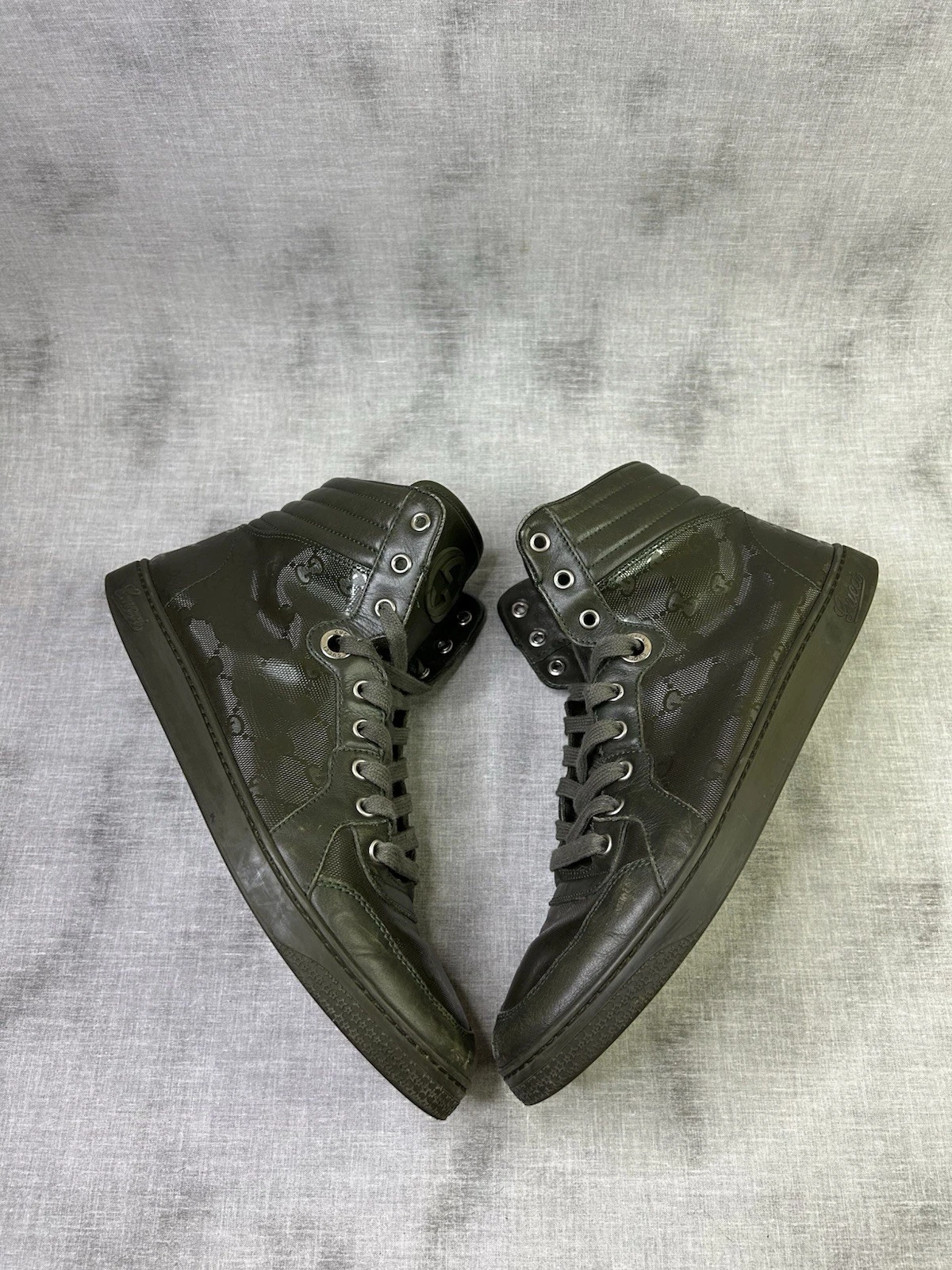 gucci coda gg imprime haut vert militaire taille 8,5g 9,5us
