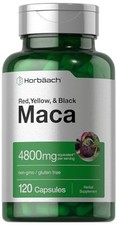 Horbaach Maca Root Capsules For Men And Women  120 Pills  High Poten