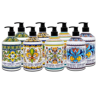 Perugia Italian Deruta Hand Soap - 21.5 fl oz Bottles - 8 pack - Lavendar, Sw...