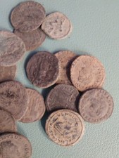 Uncleaned Roman Coin - High Quality Great Detail - Late Roman Bronze Coin X1