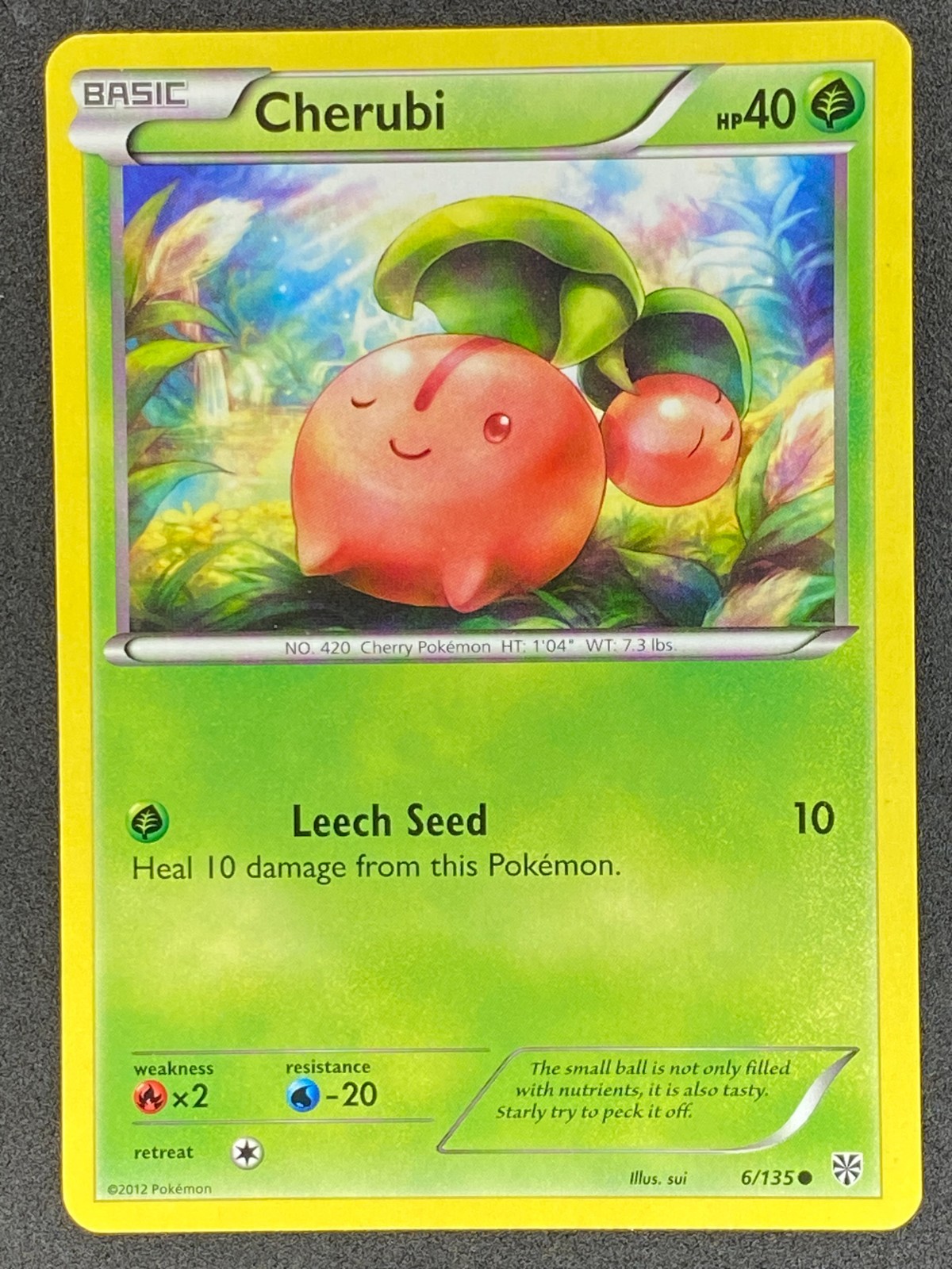 Pokémon Cherubi 6/135 PLS Plasma Storm LP/NM