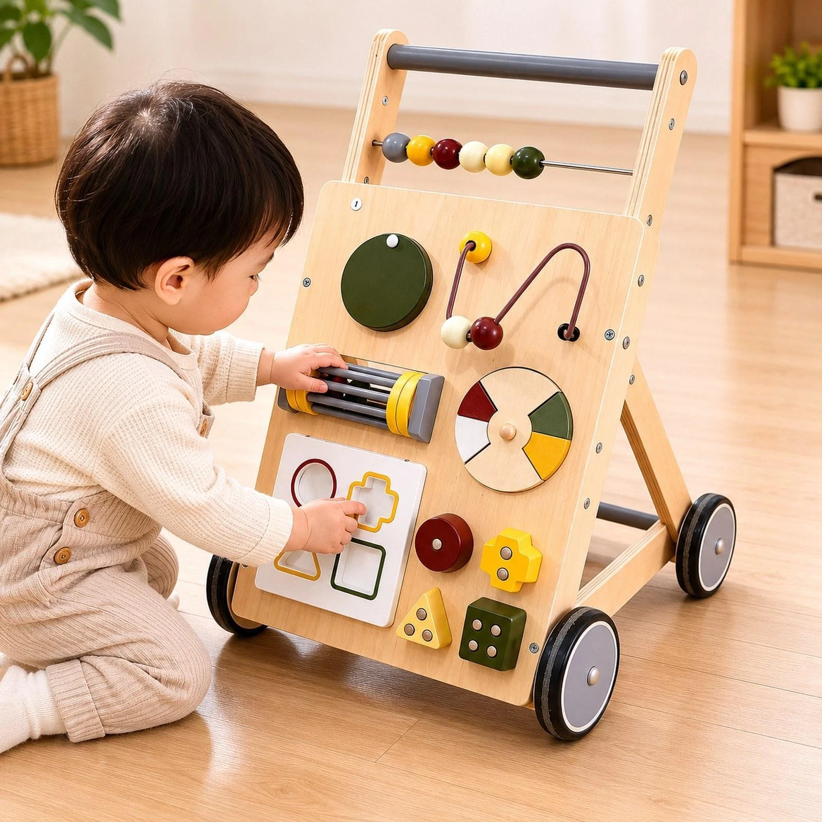 Wooden Baby Walk Activity Push Walk Toy for Boys Girls Christmas Kids
Opens in a new window or tab