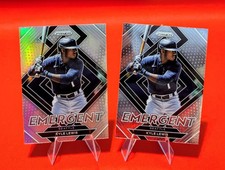 🔥Kyle Lewis (2) Silver & Prizm -2022 Panini Prizm -Emergent Insert Seattle #E-1