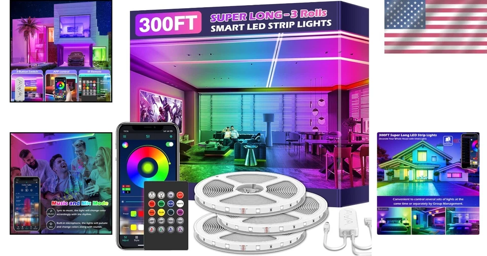 Color Changing Music Sync LED Lights - Image 2 of 4