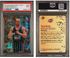 CHARLES BARKLEY ~ 1997 Bowman's Best Cuts ATOMIC REFRACTOR #BC8 ~ PSA 9