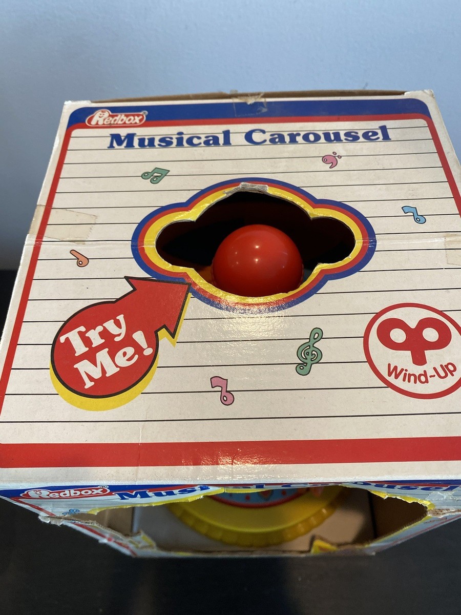 Vintage Redbox Toy Carousel Musical Horse Merry Go Round Tested | eBay
