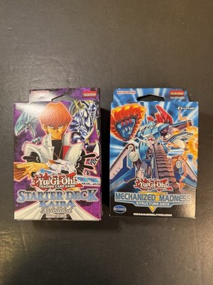 Yu-Gi-Oh! - Starter Deck Kaiba Reloaded & Mechanized Madness Deck Sealed NEW