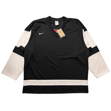 Nike NSW Authentics Oversized Hockey Jersey FB8221-010 Black/White (Men’s Large)