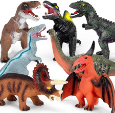 7 Piece Jumbo Dinosaur Toys Big Dinosaur Toy for Boys Realistic Giant Dino Toys