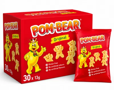 Pom Bear Original Potato Crisps 30x13g, Packaging May Vary - Image 1 of 4