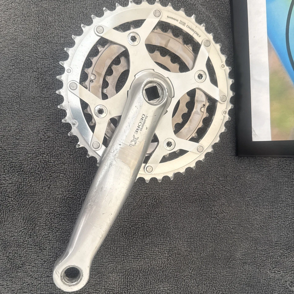 Juego de bielas Shimano XT FC-M739 175 mm 44/32/22 MTB vintage años 90 8 velocidades Foto 2 de 4