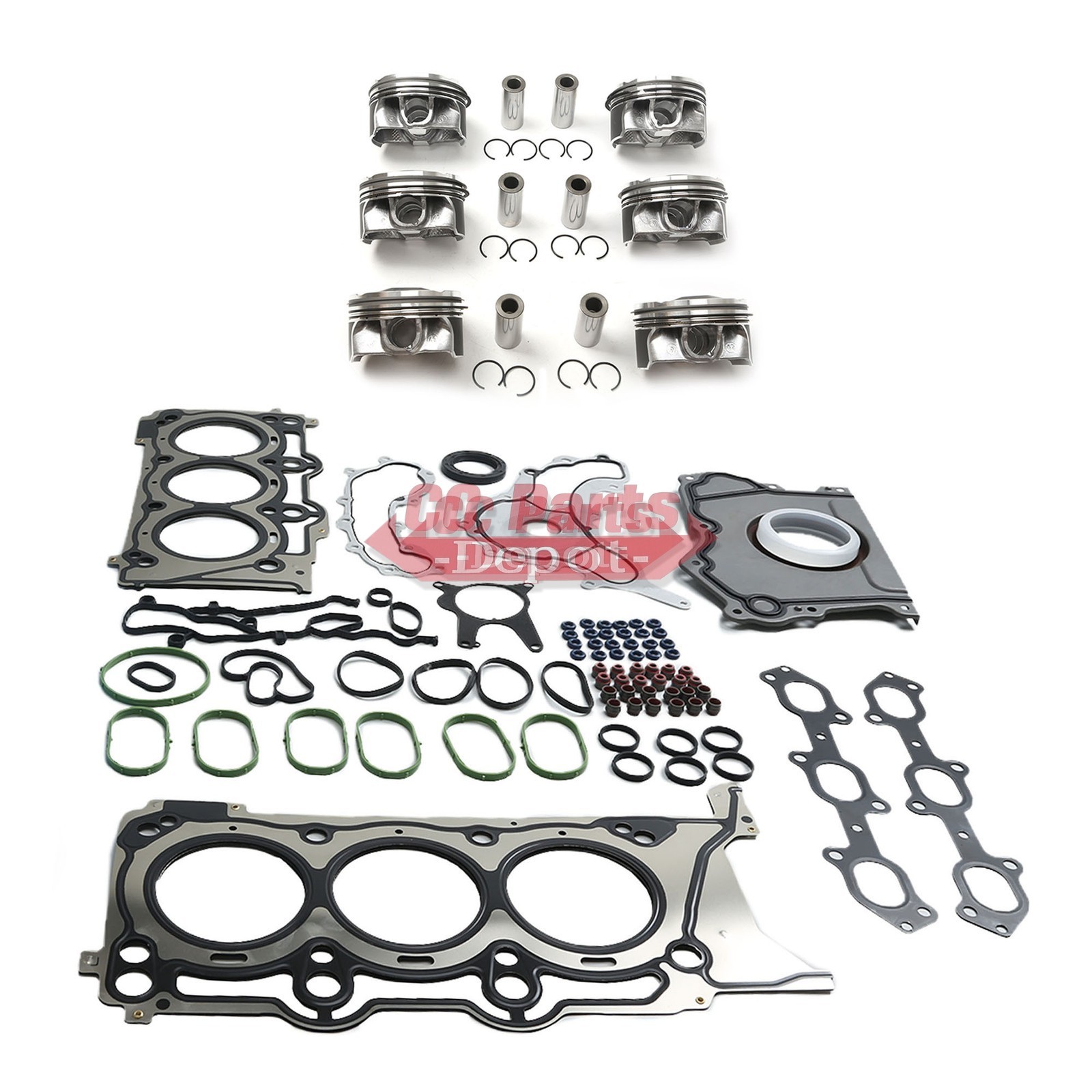 Engine Overhaul Piston Gasket Kit Fit For Maserati LEVANTE GHIBLI M156D 3.0T