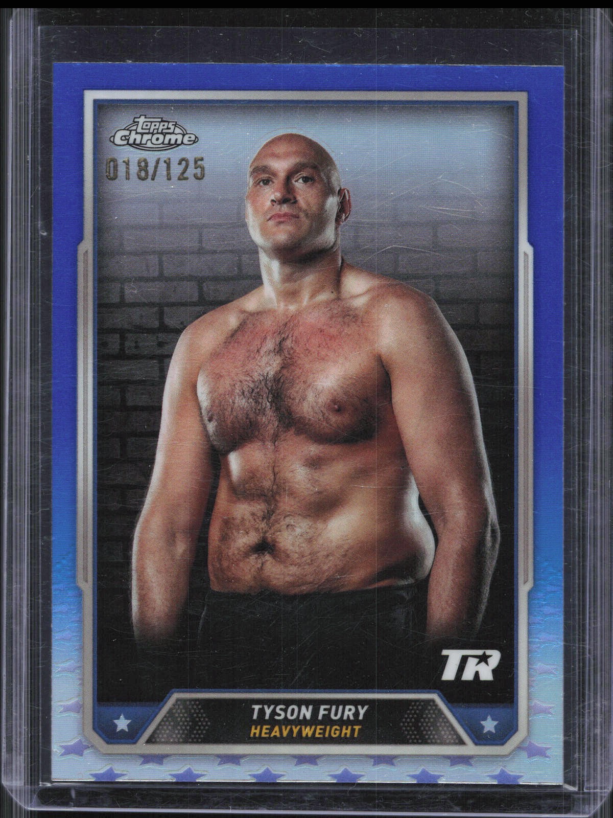 2024 Topps Chrome Boxing Tyson Fury #2 Blue Refractor /125
